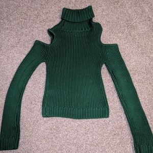 Knit Cold Shoulder Sweater